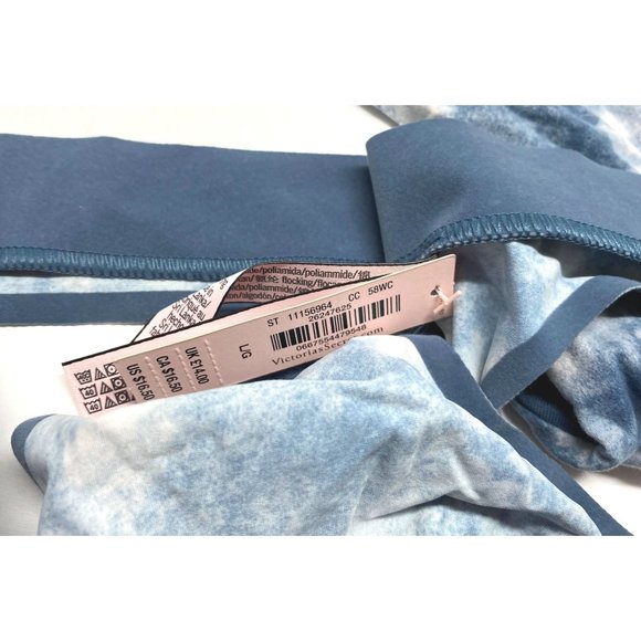 Victorias Secret Incredible Tie Dye Thongs Panties Size Large Lot of 2 Blue - Picture 8 of 11